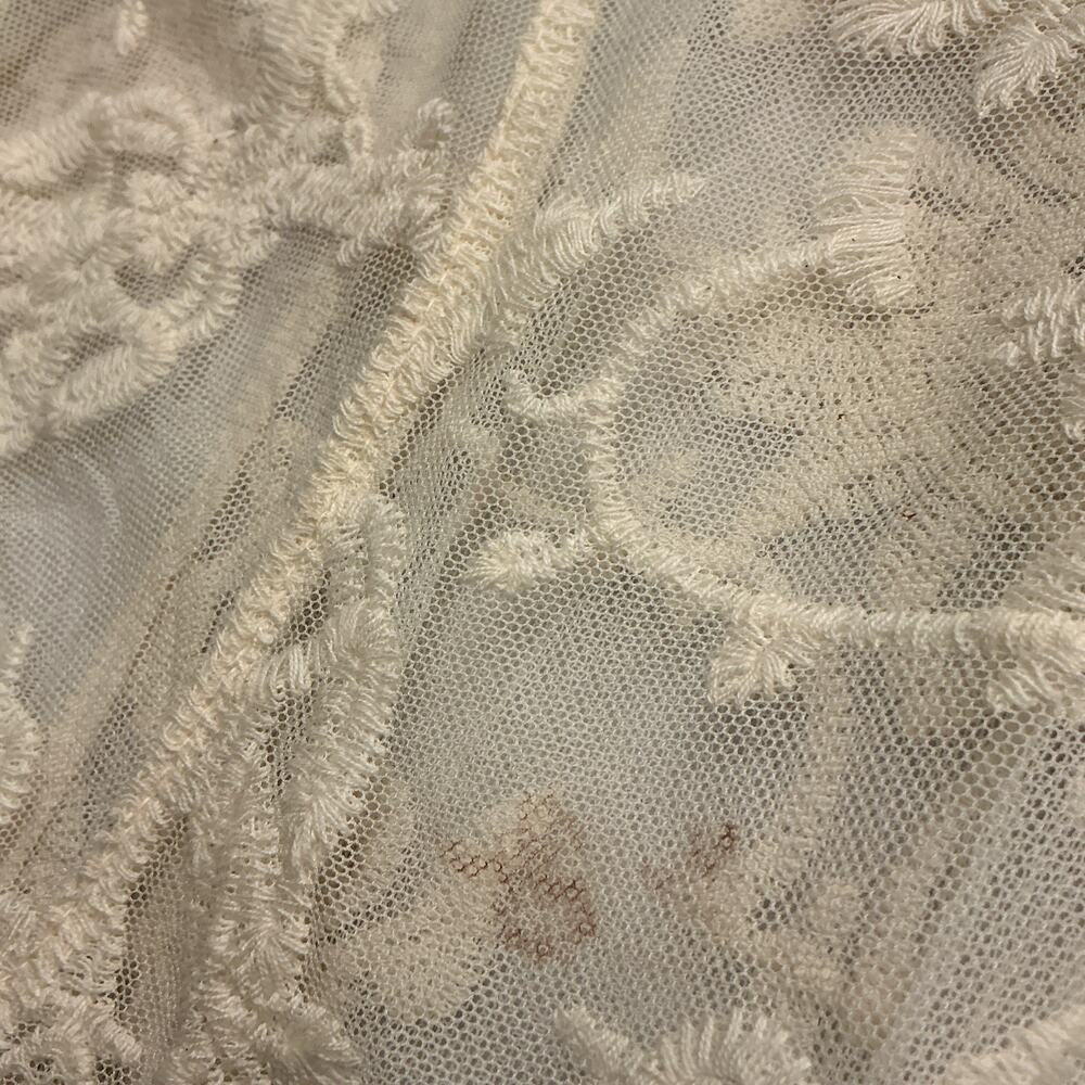 Roommates - Womens Boho Lace Duster Cardigan - Large - Ivory - Open Front , 3894 - Picture 9 of 9
